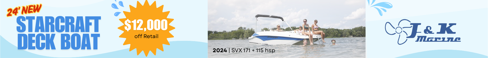 2024 NEW STARCRAFT DECK BOAT